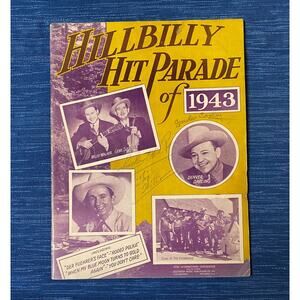 Signed Spade Cooley Tex Willams Smokey Okie Rogers Hillbilly 1943 Songbook Auto